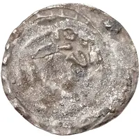 Denier Bracteate - Albert / Nikolaus One dot