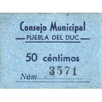 50 Céntimos Puebla del Duc