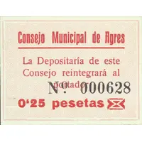 0.25 Pesetas Agres