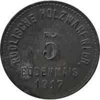 5 Pfennig - Bodenmais Rödlische Holzwarenfabr.