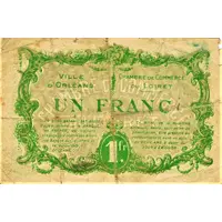 1 Franc - Chambre de Commerce et Ville d'Orléans 45
