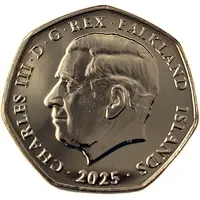 50 Pence - Charles III Central Balcony