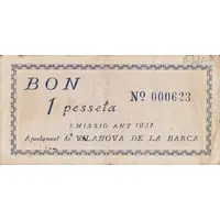 1 Peseta Vilanova de la Barca