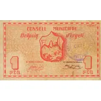 1 Peseta Bellpuig d'Urgell