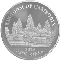 3000 Riels Lost Tigers of Cambodia
