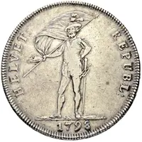 40 Batzen soldier looking left