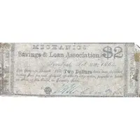 2 Dollars Mechanics Savings and Loan Association