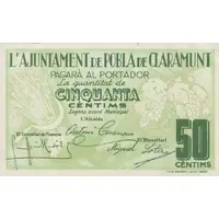 50 Céntimos Pobla de Claramunt