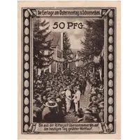 50 Pfennig Verkehrs- und Verschönerungs-Verein Schoenecken-Wetteldorf und Umgegend