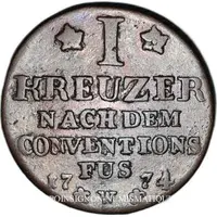 1 Kreuzer - Christian IV oval crest