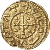 Solidus Imitation in the name of Charles the Bald, bust to left