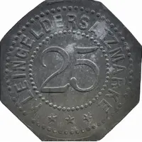 25 Pfennig - Augsburg Maschinenfabrik Augsburg-Nürnberg