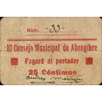 25 Céntimos Abengibre