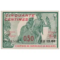 50 Centimes - Chambre de Commerce de Béziers 34