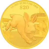 20 Dollars Year of the Rabbit