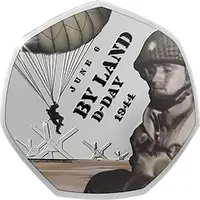 50 Pence - Charles III By Land, Colored