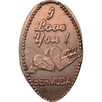 Elongated coin I Love You! Bermuda