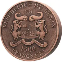 1500 Francs CFA Chinese Dragon