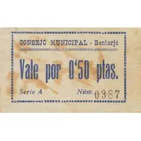 0.50 Pesetas Beniarjó