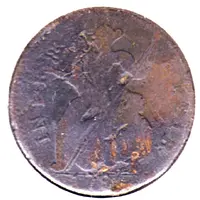 Copper Baby Head Bust Right