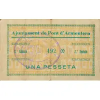 1 Peseta Pont d'Armentera