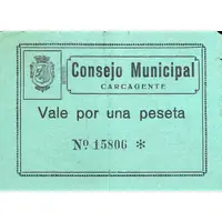 1 Peseta Carcagente