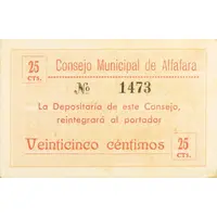 25 Céntimos Alfafara