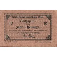 10 Pfennig Klostergutsverwaltung Ettal