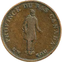 1/2 Penny / 1 Sou Bank of Montreal