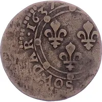 Double Tournois - Charles I 19th type