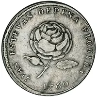 4 Reales - Carlos III Ascension of Carlos III to the throne