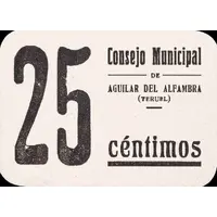 25 Céntimos Aguilar de Alfambra