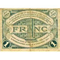 1 Franc - Chambre de Commerce de Rochefort-sur-Mer 17