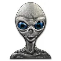 1000 Francs CFA Roswell UFO Incident 1947- 2017 Irregular coin