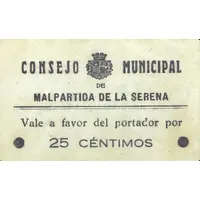 25 Céntimos Malpartida de la Serena