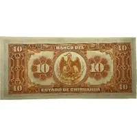 10 Pesos El Banco del Estado de Chihuahua