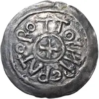 Denier - Otto III as emperor, Verona mint