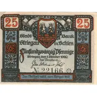 25 Pfennig Stadtbank