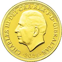 1/4 Sovereign - Charles III St George and the Dragon, Gold