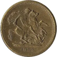 New Year Token Type of Sovereign of George V
