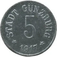 5 Pfennig - Günzburg