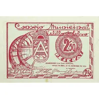 2.50 Pesetas Velilla de Ebro