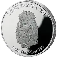 20 Dalasis Lions silver coin