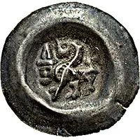 Denier Bracteate - Wencezlaus II medium