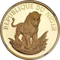 50 Francs Lion, gold essai