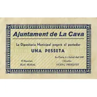 1 Peseta La Cava