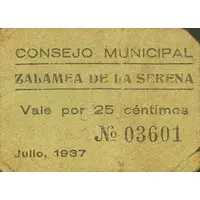 25 Céntimos Zalamea de la Serena