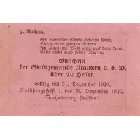 20 Heller Mautern