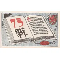 75 Pfennig Volksbibliothek und Lesestuben