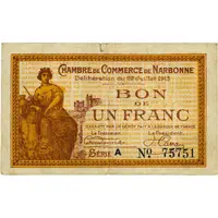 1 Franc - Chambre de Commerce de Narbonne 11